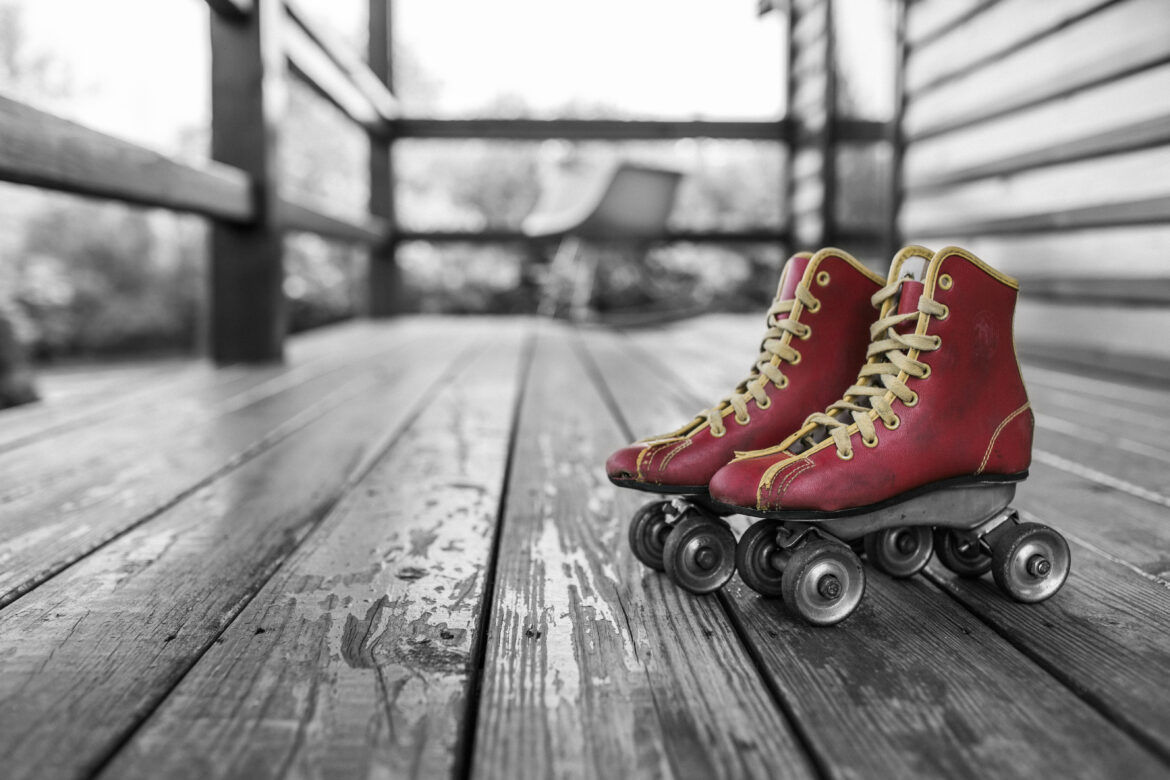 Red Rollerskates Free Stock Photo