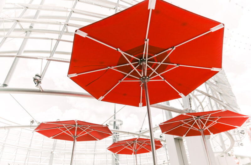 Open Umbrellas Free Stock Photo