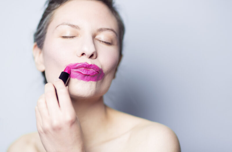 Pink Lipstick Free Stock Photo
