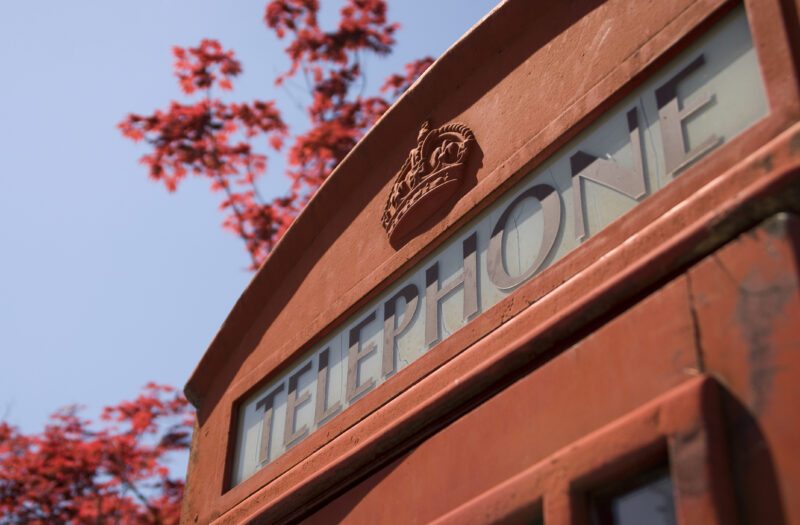 Red London Telephone Box Free Stock Photo