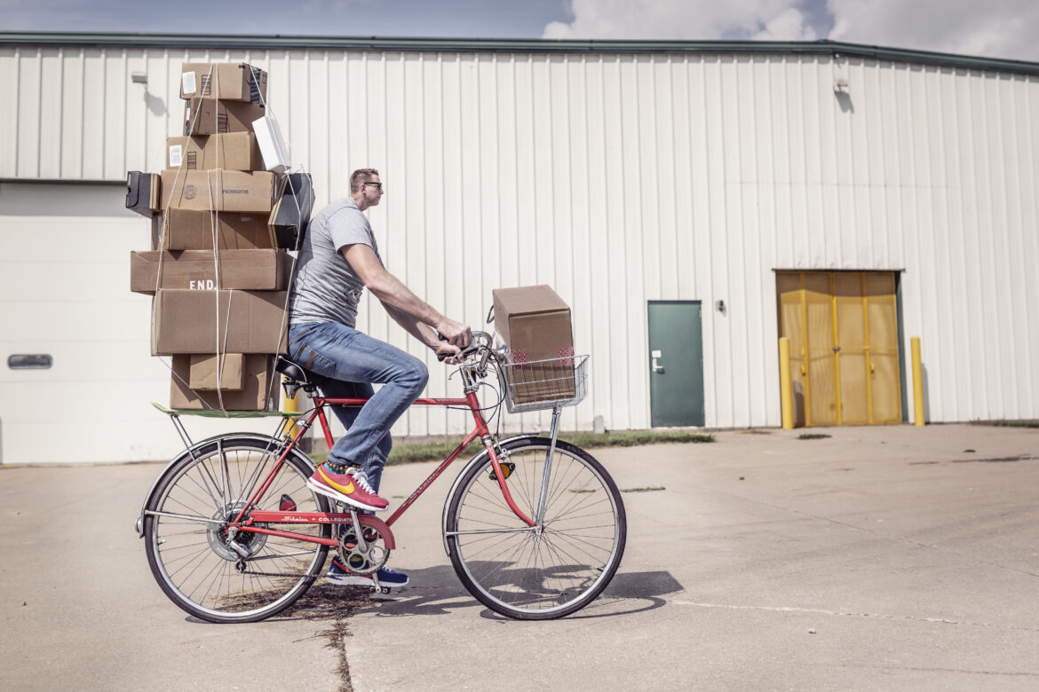 Man Riding Bike Free Stock Photo