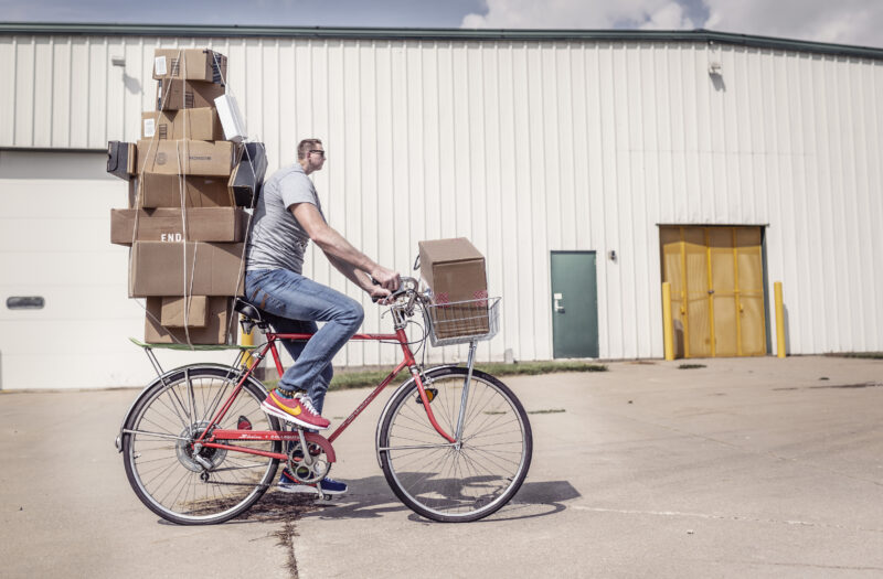 Man Riding Bike Free Stock Photo
