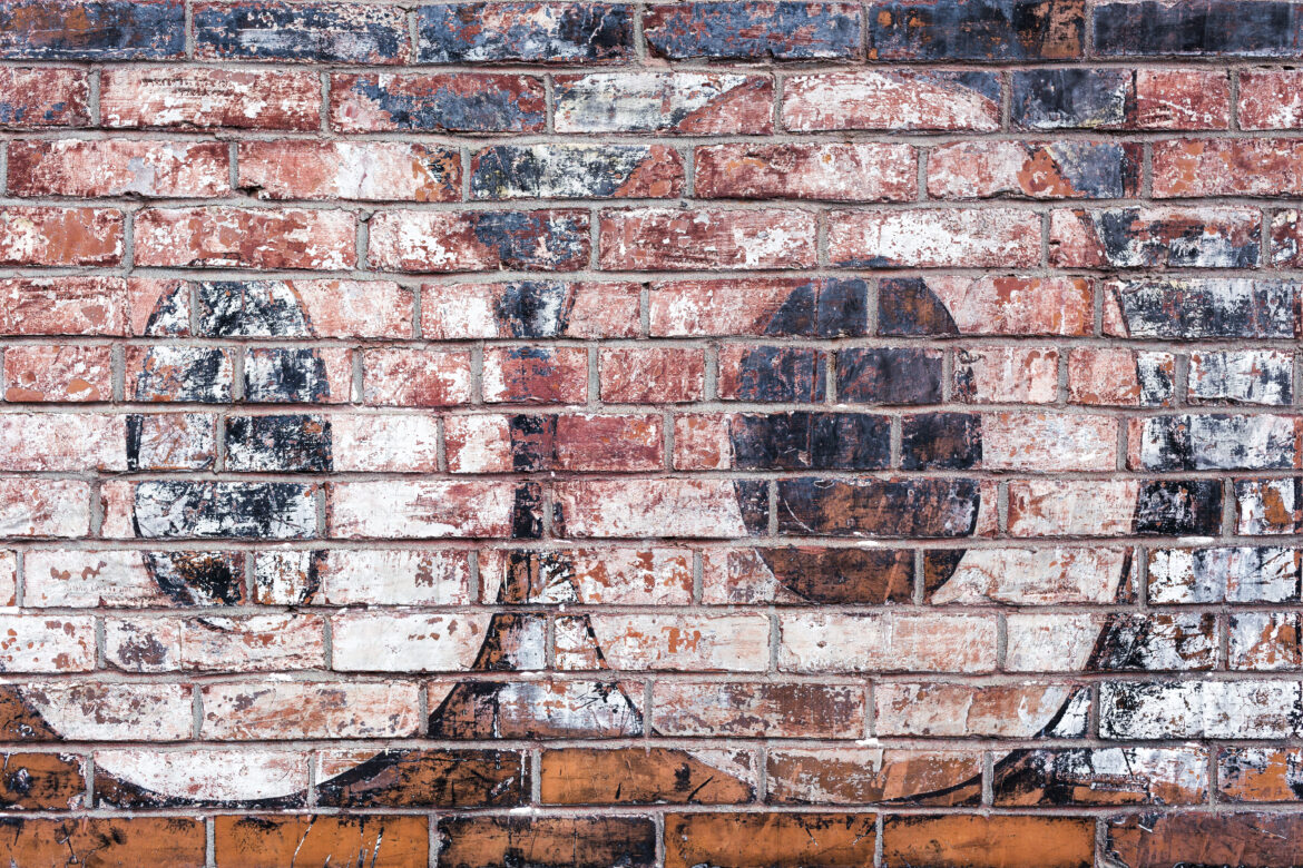 Graffiti on Brick Wall Free Stock Photo