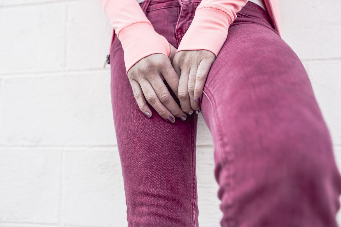 Woman Pink Trousers Free Stock Photo