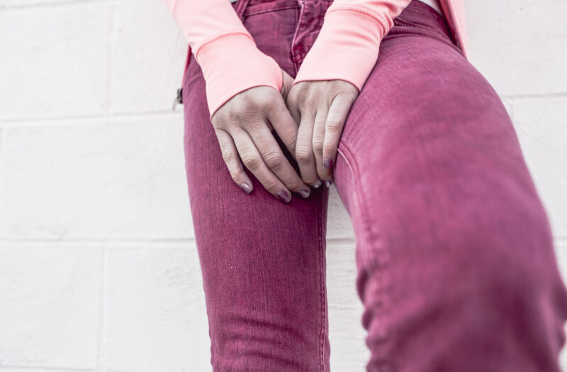 Woman Pink Trousers Free Stock Photo