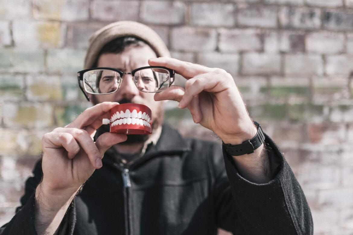 Hipster Man With Teeth Free Stock Photo