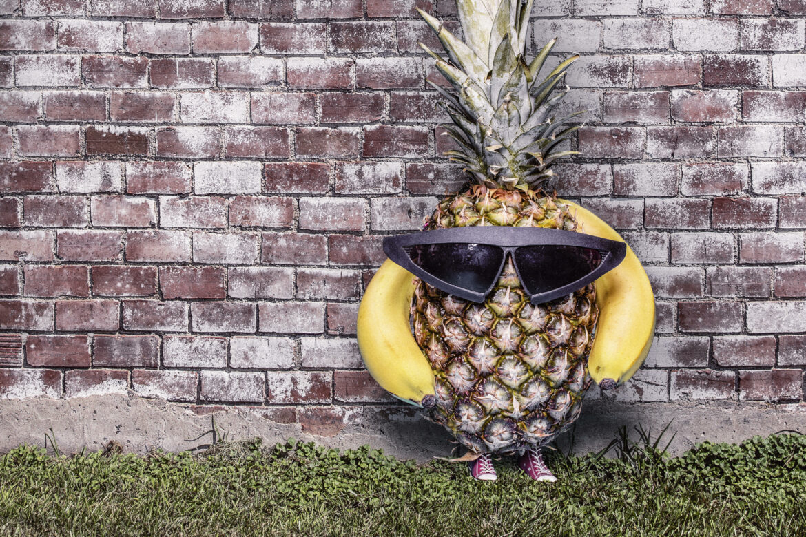 Cool Pineapple Free Stock Photo