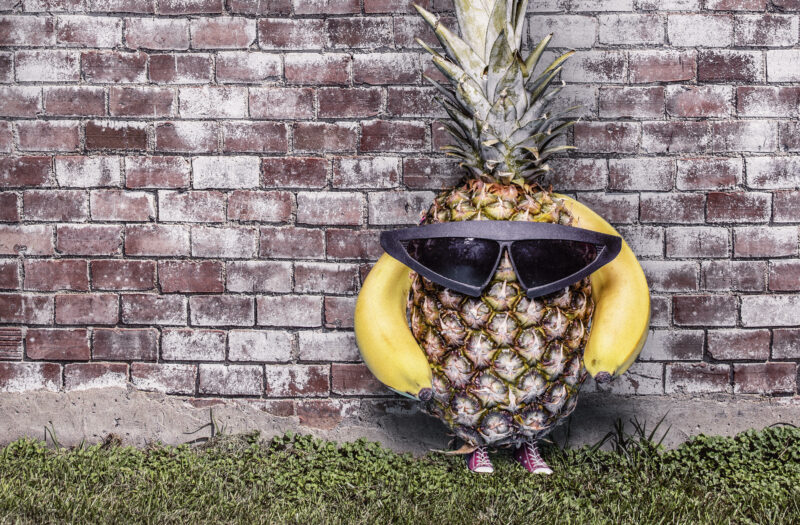 Cool Pineapple Free Stock Photo