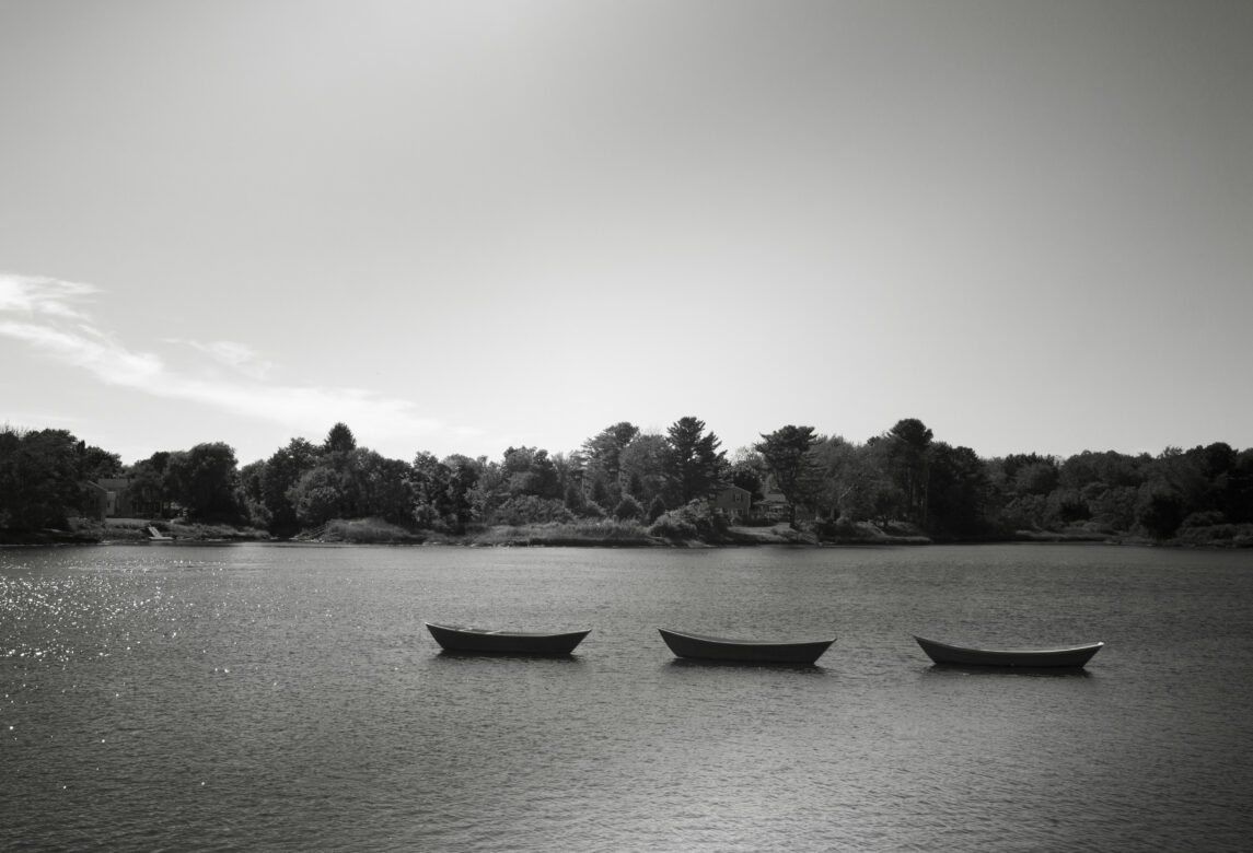 Canoes Floating on Lake Free Stock Photo