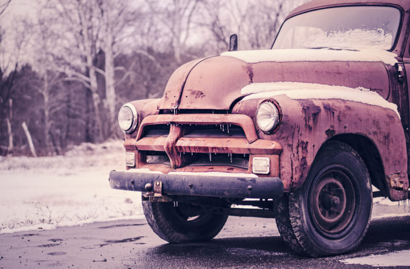 View Rusty Classic Truck Free Stock Image