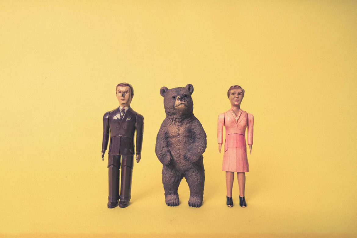 Toy Man, Woman & Bear Free Stock Photo