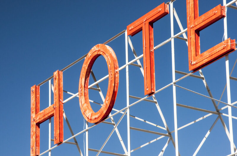 View Hotel Sign Free Stock Image
