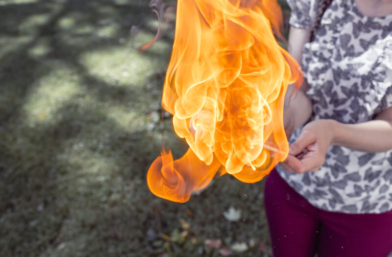 Playing With Fire Free Stock Photo
