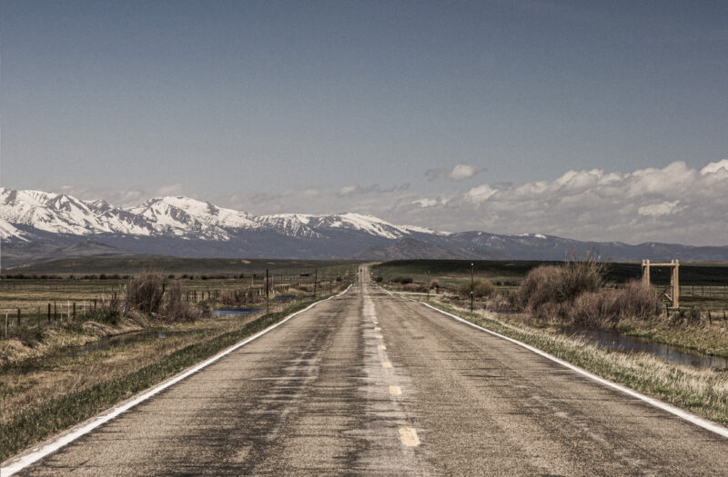View Empty Open Road Free Stock Image
