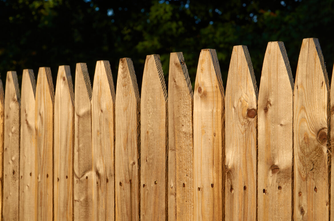 Wooden fence garden Free Stock Photo
