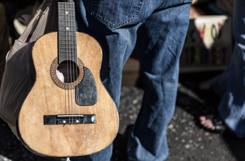 Acoustic Guitar Closeup Free Stock Photo