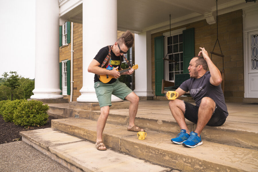 Men Rocking Out Royalty Free HD Stock Photo and Image