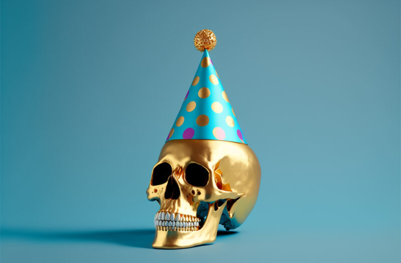 Skull Party Head Free Stock 