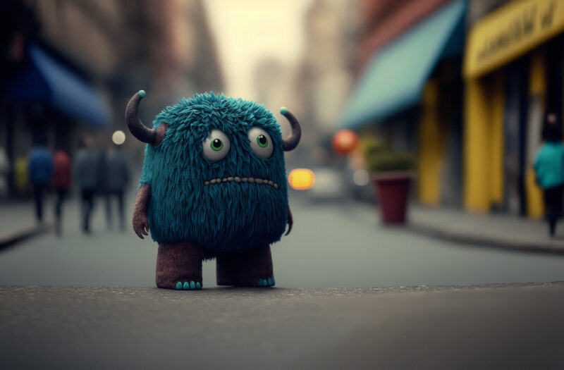 Little Monster Creature Free Stock Photo