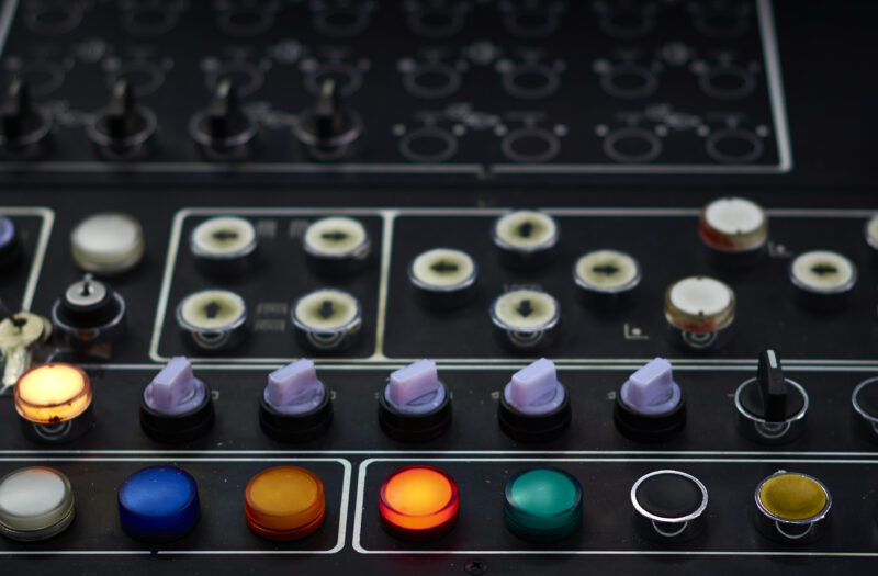 View Retro Buttons Console Free Stock Image
