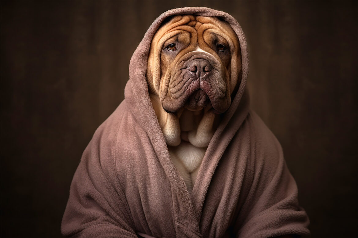 Wrinkled Dog Face Free Stock Photo