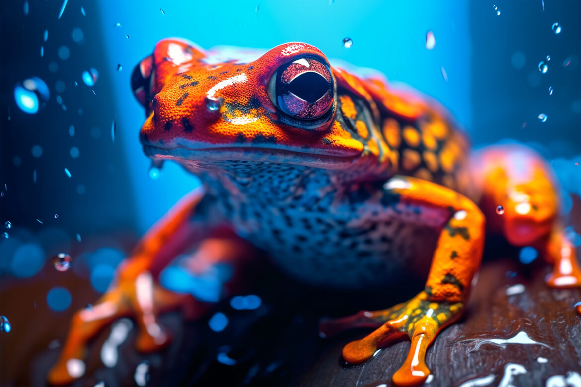 Vivid Frog Animal Free Stock Photo