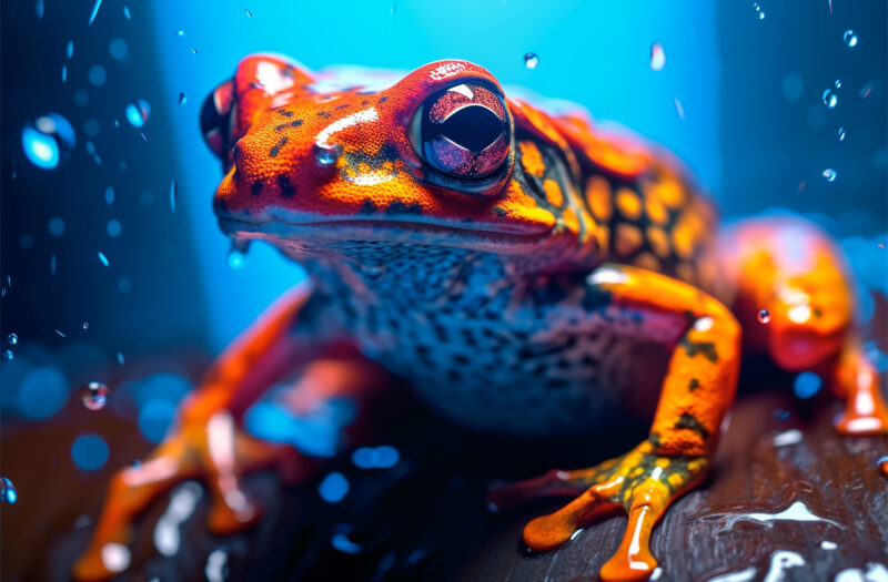 View Vivid Frog Animal Free Stock Image