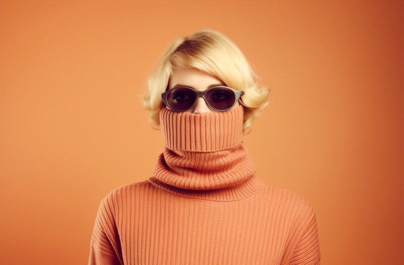 Turtleneck Sweater Fashion Free Stock Photo