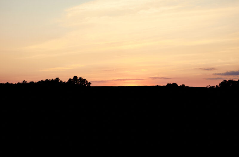 Rural Sunset Landscape Free Stock Photo