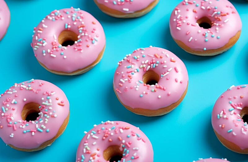 Frosted Donuts Food Free Stock Photo