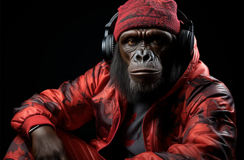 View Cool Gorilla Animal Free Stock Image