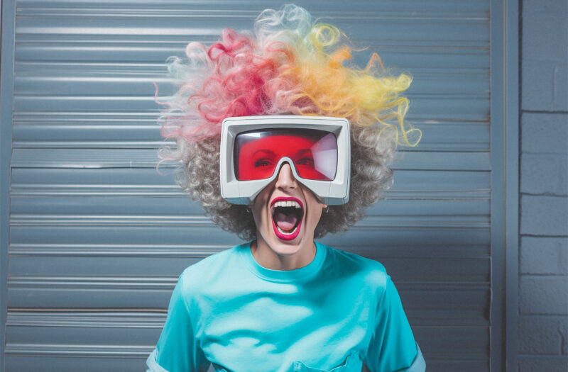 View Virtual Headset Person Free Stock Image