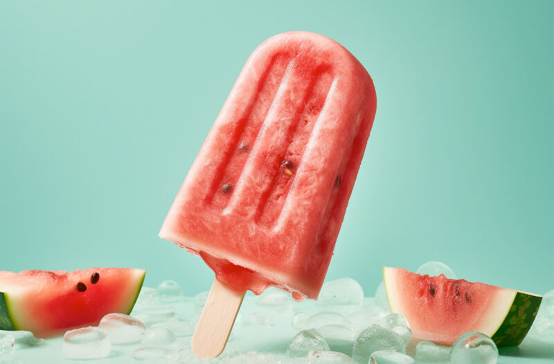 View Cold Fruit Popsicle Free Stock Image