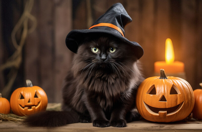 View The Cat Witch Free Stock Image