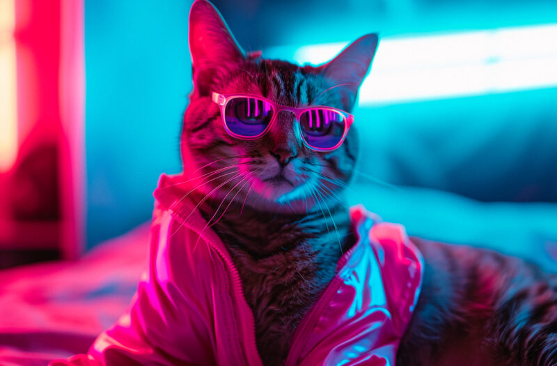 View Cyber Kitty Free Stock Image