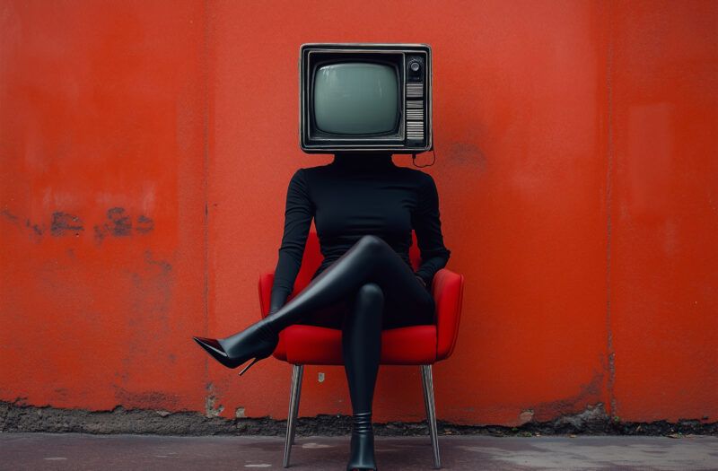 View TV Head Free Stock Image