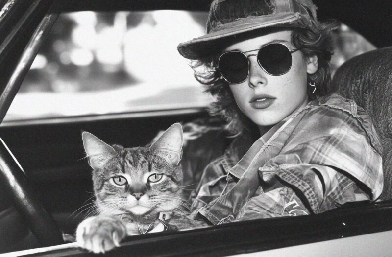 View Cruisin’ Cat Free Stock Image